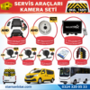 Okul Servis Kamera Seti 4 Kameralı 7" Monitör 4 Kameralı 1 Tb Harddisk Dahil