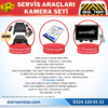 Okul Servis Kamera Seti 4 Kameralı 7" Monitör 4 Kameralı 1 Tb Harddisk Dahil