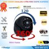 AHD 1080P/Analog Pal Dönüşümlü Plastik Metal Mini Dome Kamera