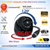AHD 1080P/Analog Pal Dönüşümlü Plastik Metal Mini Dome Kamera