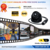 AHD 1080P/Analog Pal Dönüşümlü Plastik Metal Mini Dome Kamera