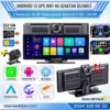 Android 13 Kayıtlı 2 Kameralı 4GB 64GB Carplay 4G Wifi Uzaktan İzlemeli Araç Kamera Seti