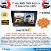 Kayıtlı 7 inç ikiye Bölen 2 Kanal Split AHD 1080P/720P destekli 4 Pin 256 GB SD Destekli Monitör
