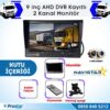 Kayıtlı 9 inç ikiye Bölen 2 Kanal Split AHD 1080P/720P destekli 4 Pin 256 GB SD Destekli Monitör