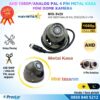Metal Kasa AHD 1080P/Analog Pal Mini Dome Araç Kamerası 4 Pin Aviation
