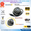 Metal Kasa AHD 1080P/Analog Pal Mini Dome Araç Kamerası 4 Pin Aviation