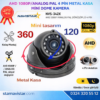 Metal Kasa AHD 1080P/Analog Pal Mini Dome Araç Kamerası 4 Pin Aviation