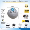 Mini Boyutlu AHD 1080P ve 720P Dönüşümlü Gece Görüşlü Dome Kamera