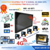 Uzaktan izlemeli 10 inç 4 Kanal 4G GPS BSD Kör Nokta Uyarı Sistemli Profesyonel Araç Kamera Seti