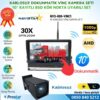 Kayıtlı 10" Dokunmatik Kablosuz Vinç Kamera Seti 30X Optik Zoom Full HD 1080p BSD Kör Nokta Uyarılı