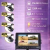 10 inç Monitör 4 Kameralı Mibzer Havalı Tohum Makinesi AHD Kayıtlı Kamera Seti